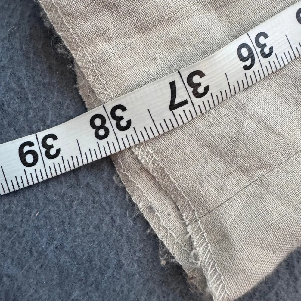 Ralph Lauren Dress Pants Mens 50 Tan 100% Linen Big & Tall Flat Front New